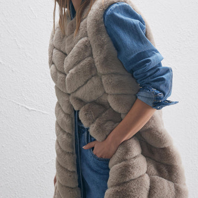 [TEST] Aniston Faux Fur Gilet