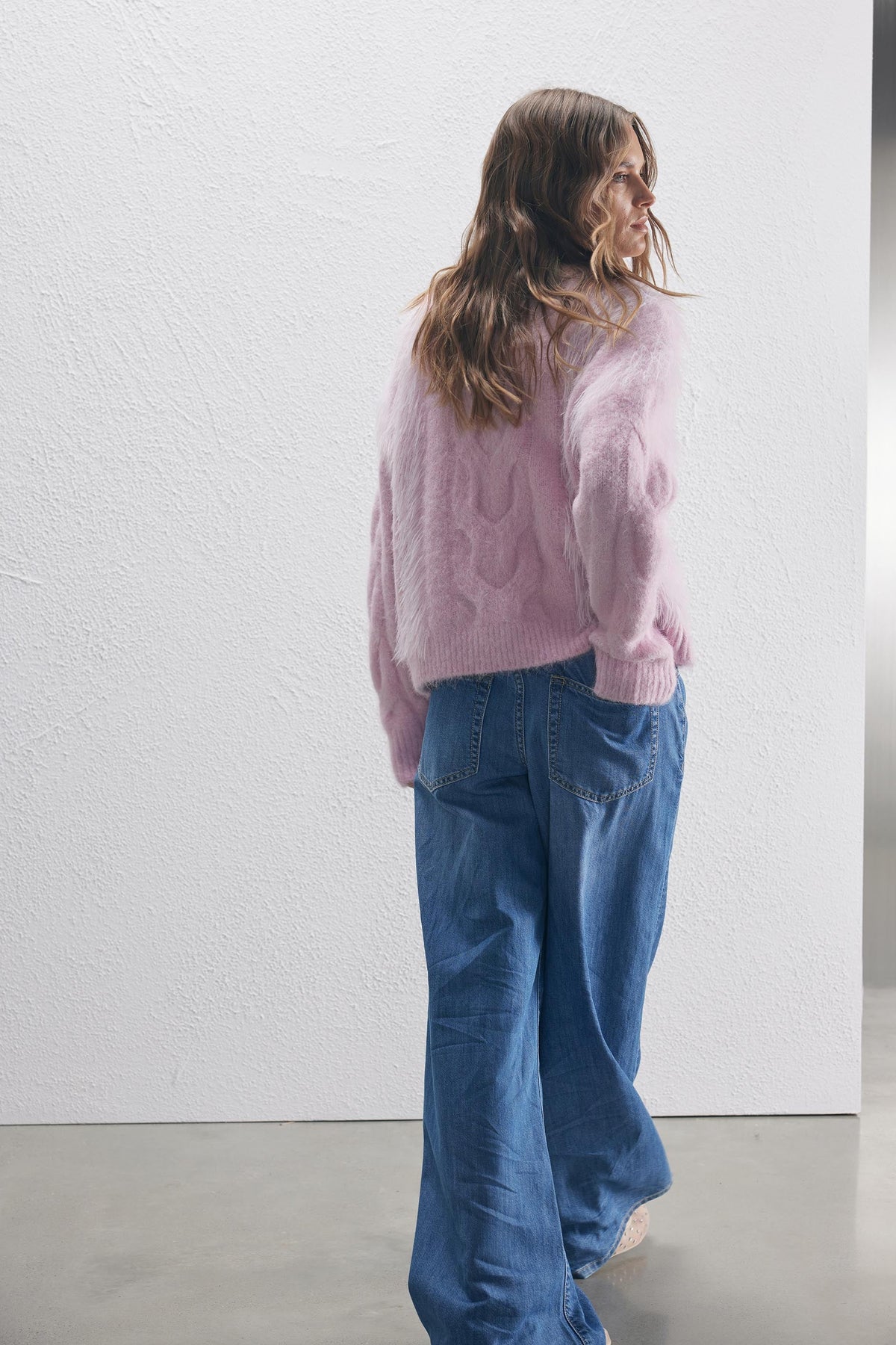 [TEST] Grace Fluffy Cable Knit Jumper