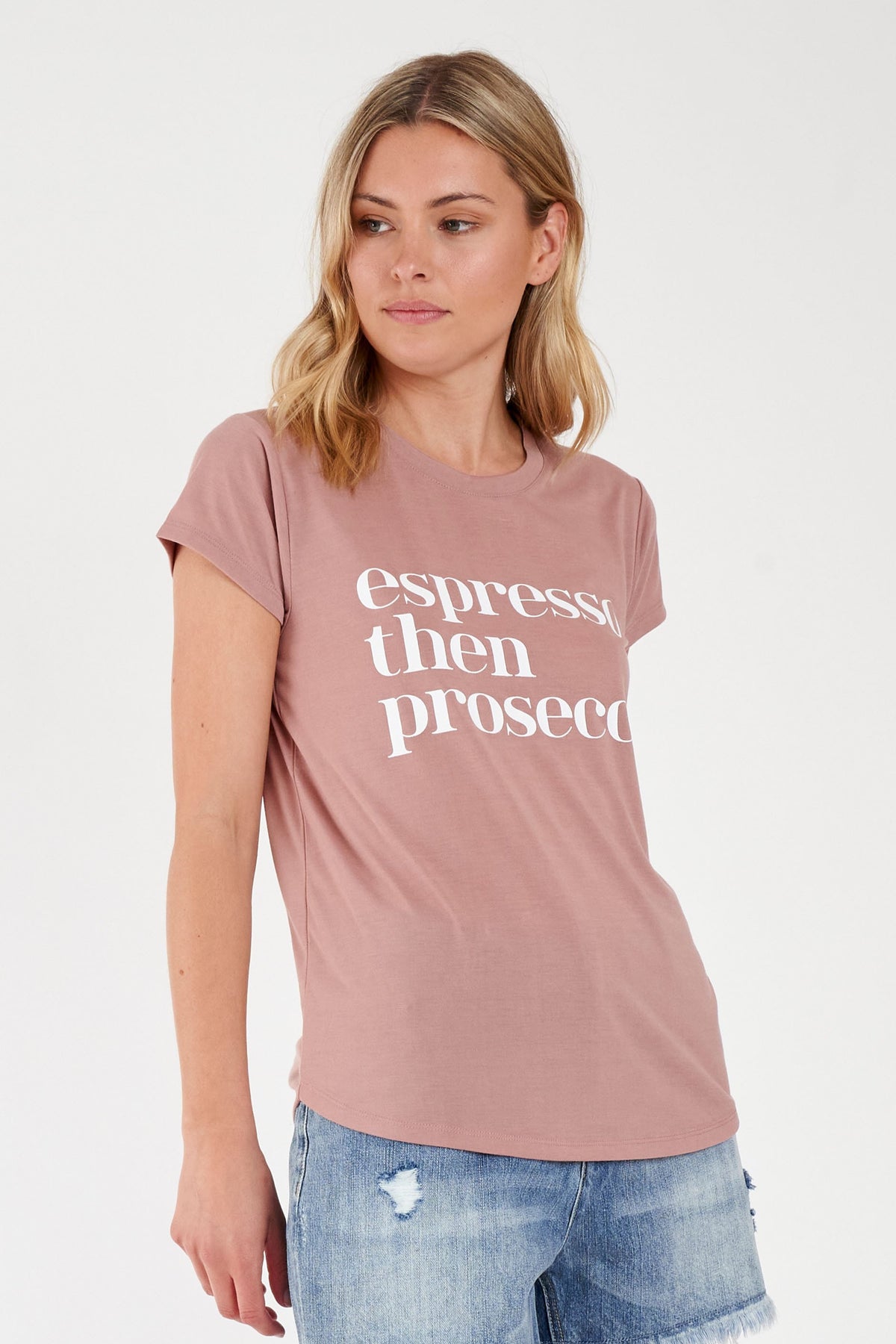[TEST] Espresso Then Prosecco Tee
