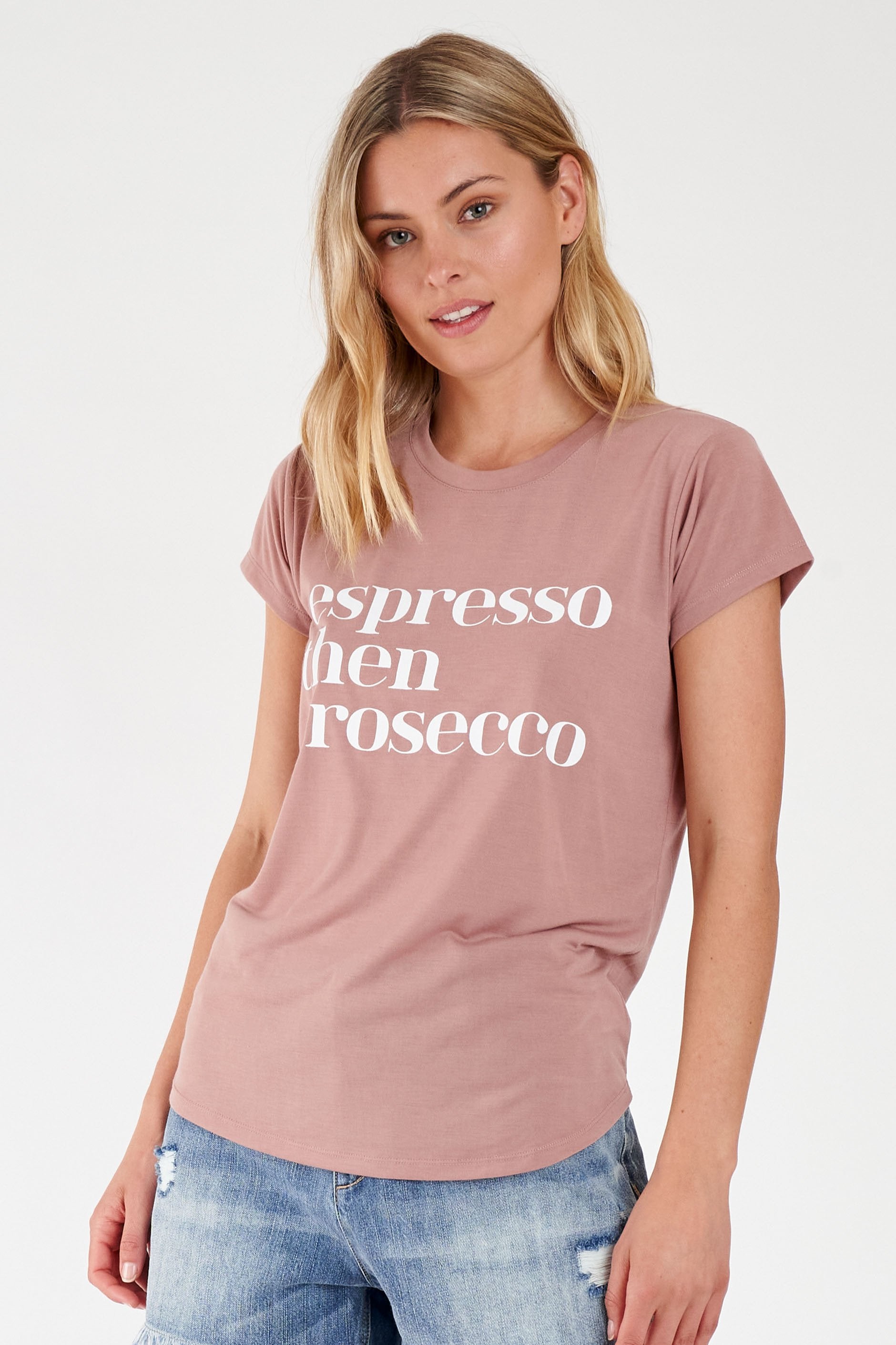[TEST] Espresso Then Prosecco Tee