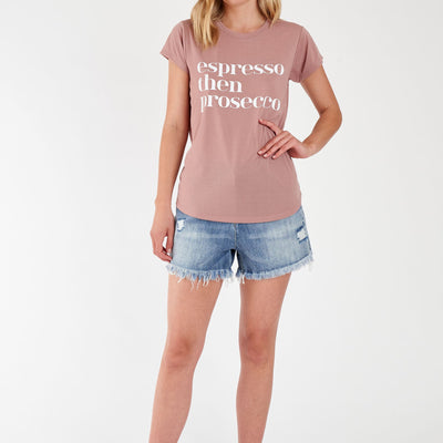 [TEST] Espresso Then Prosecco Tee