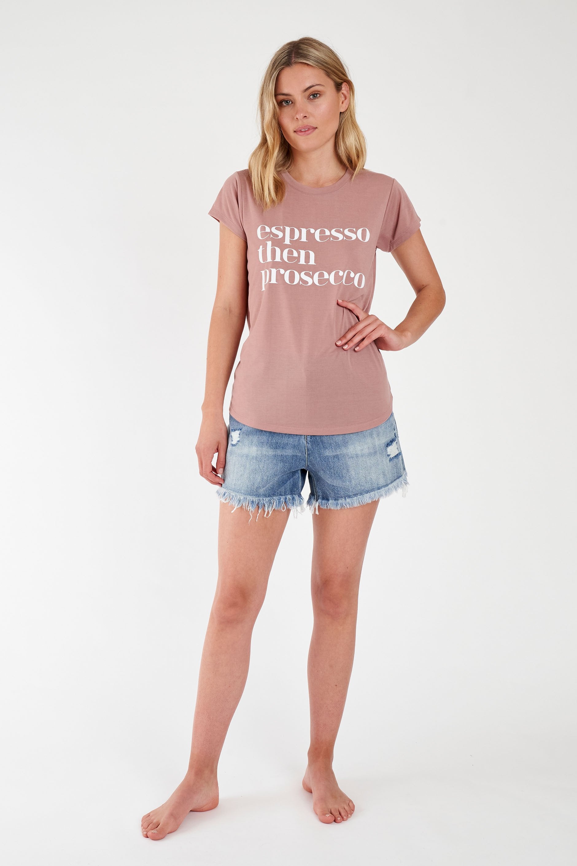 [TEST] Espresso Then Prosecco Tee