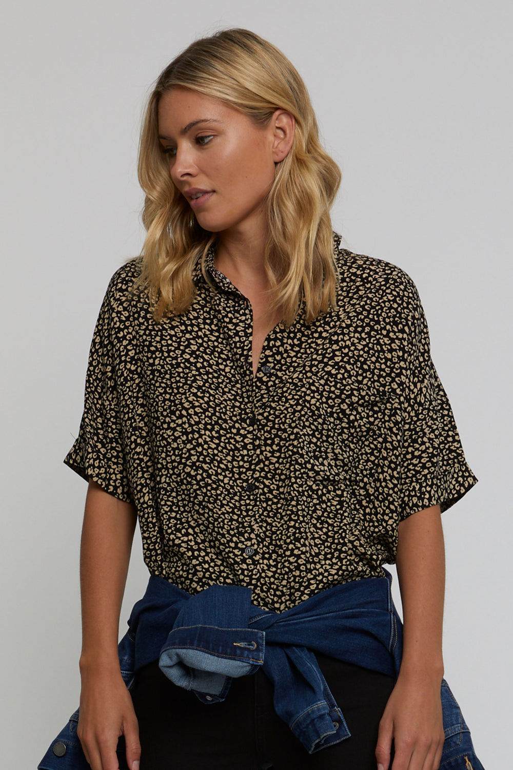 [TEST] Jade Cropped Shirt
