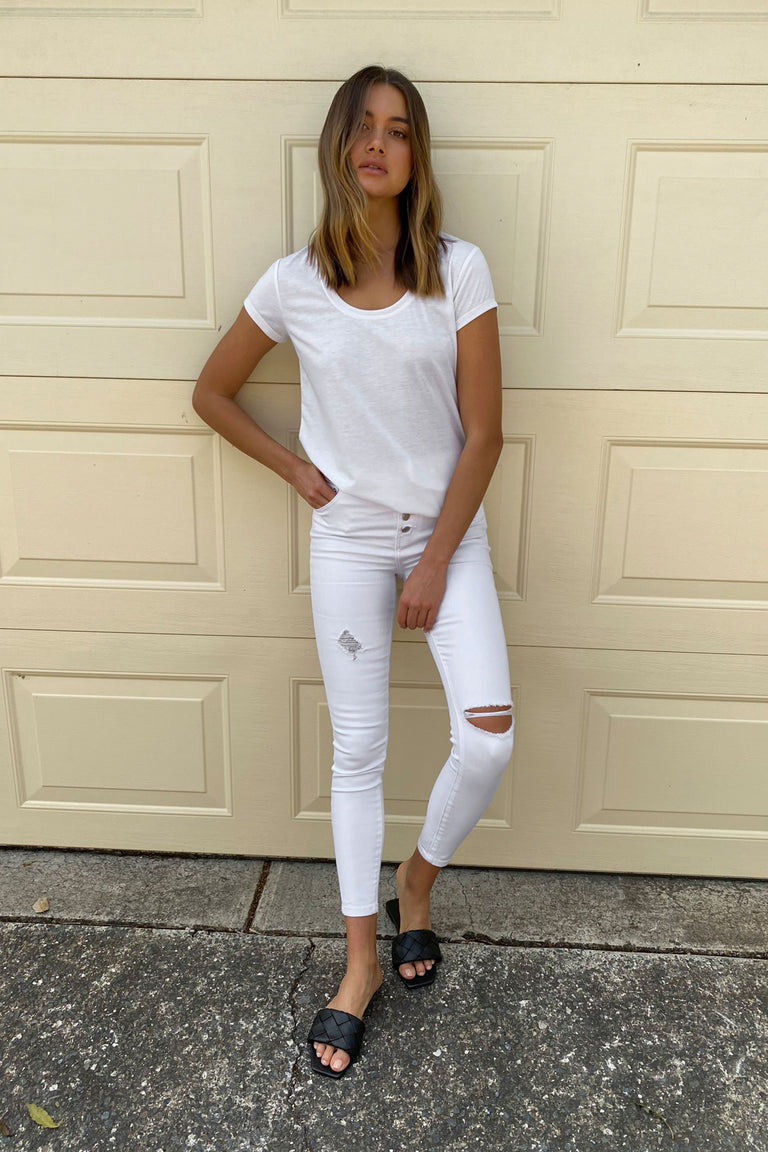 [TEST] Abbie Scoop Neck Tee