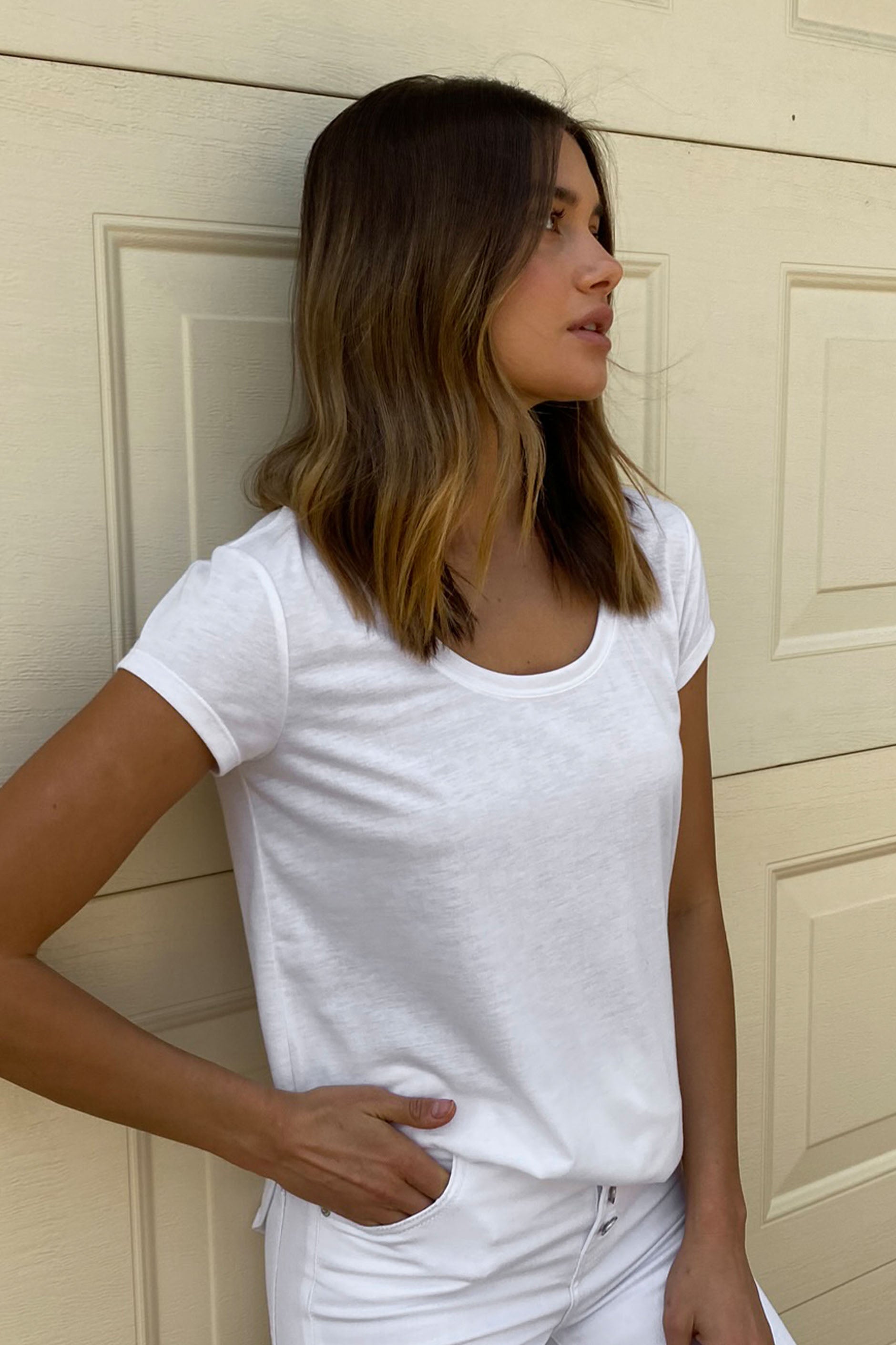 [TEST] Abbie Scoop Neck Tee