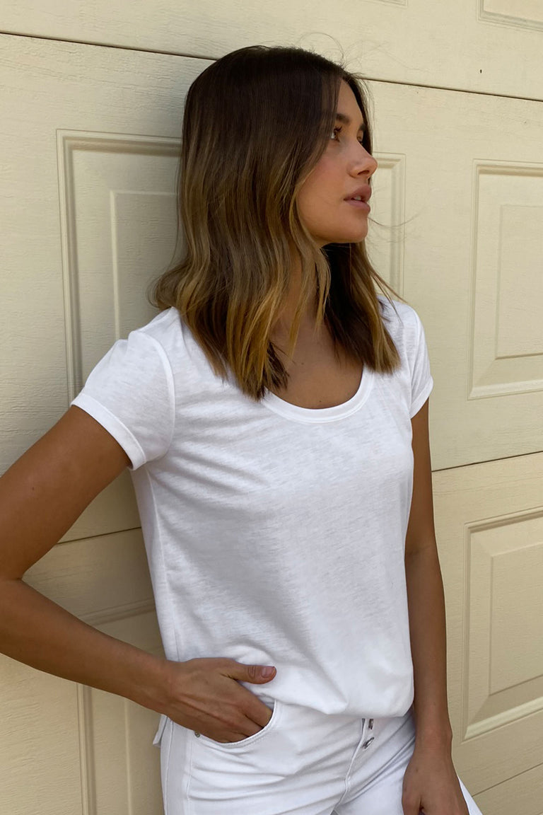 [TEST] Abbie Scoop Neck Tee