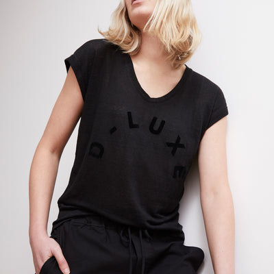 [TEST] D-Luxe Linen Scoop Neck Tee