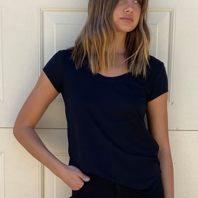 [TEST] Abbie Scoop Neck Tee