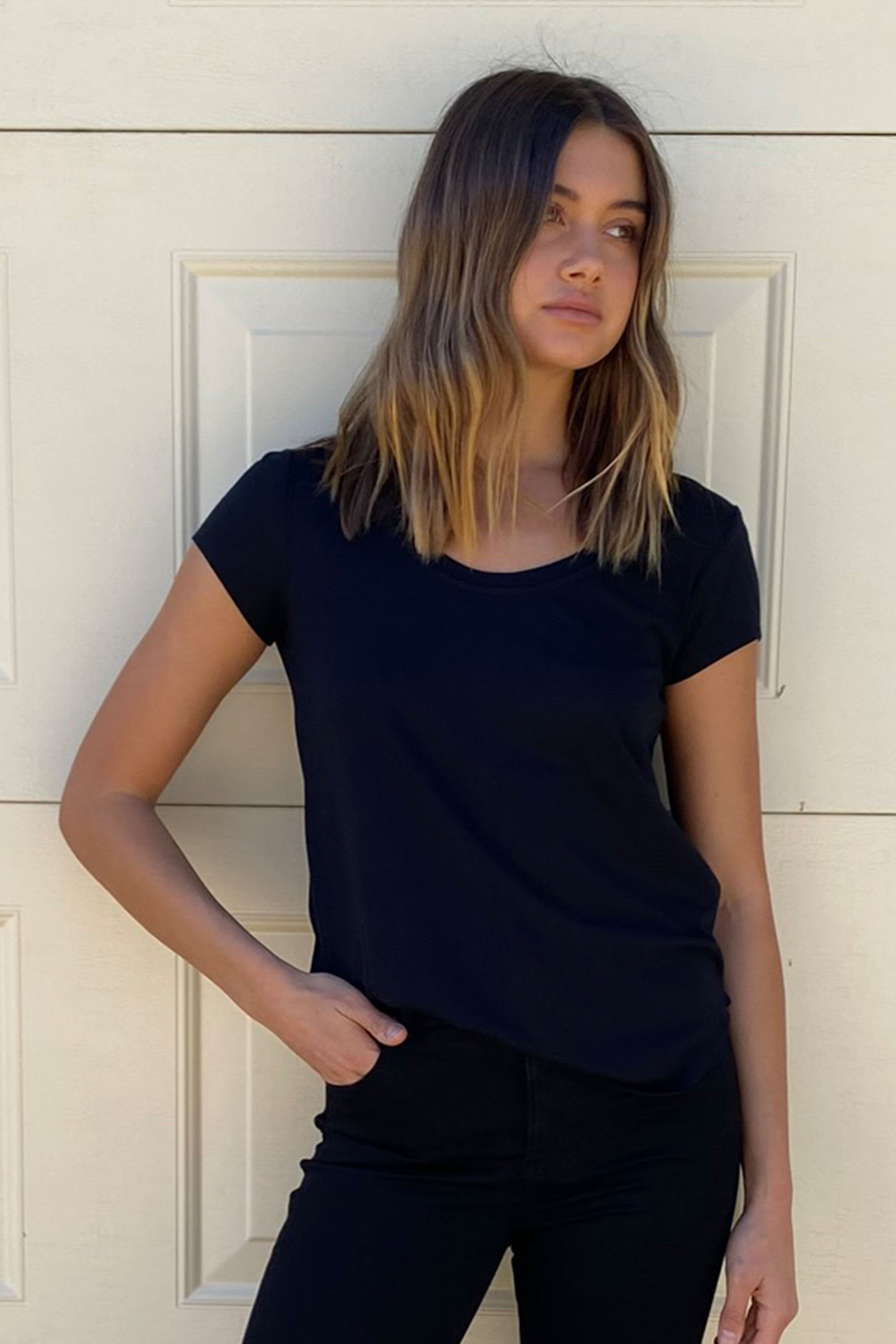 [TEST] Abbie Scoop Neck Tee
