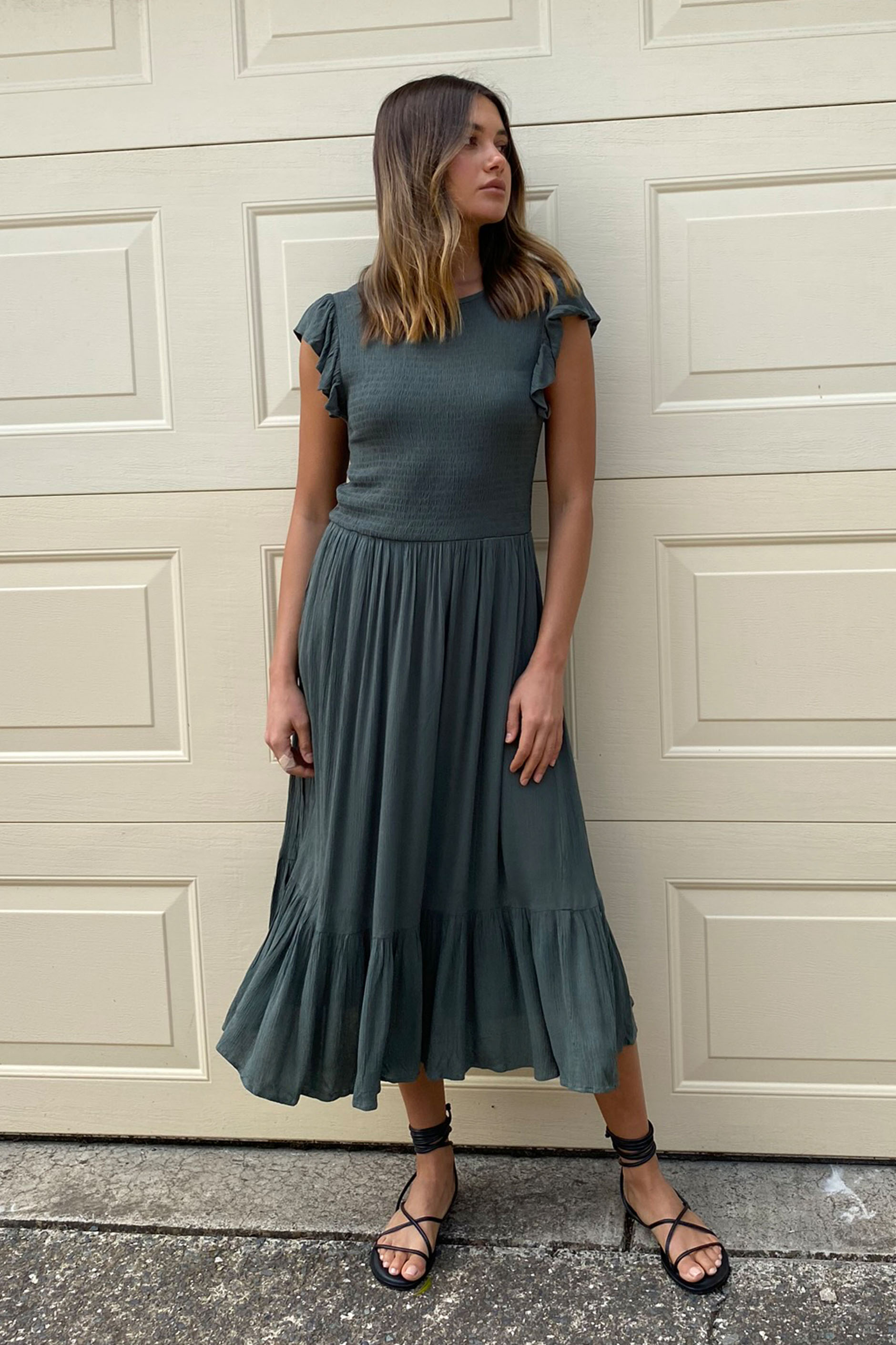 [TEST] Bonnie Textured Midi Dress