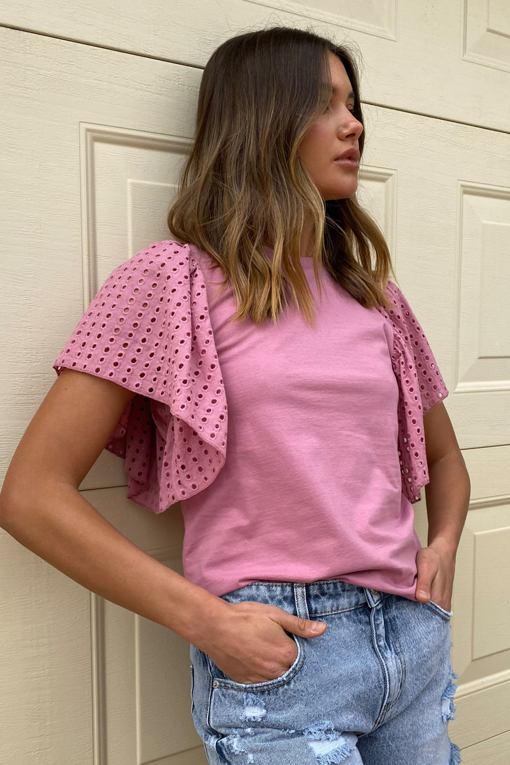 [TEST] Harlow Broderie Tee