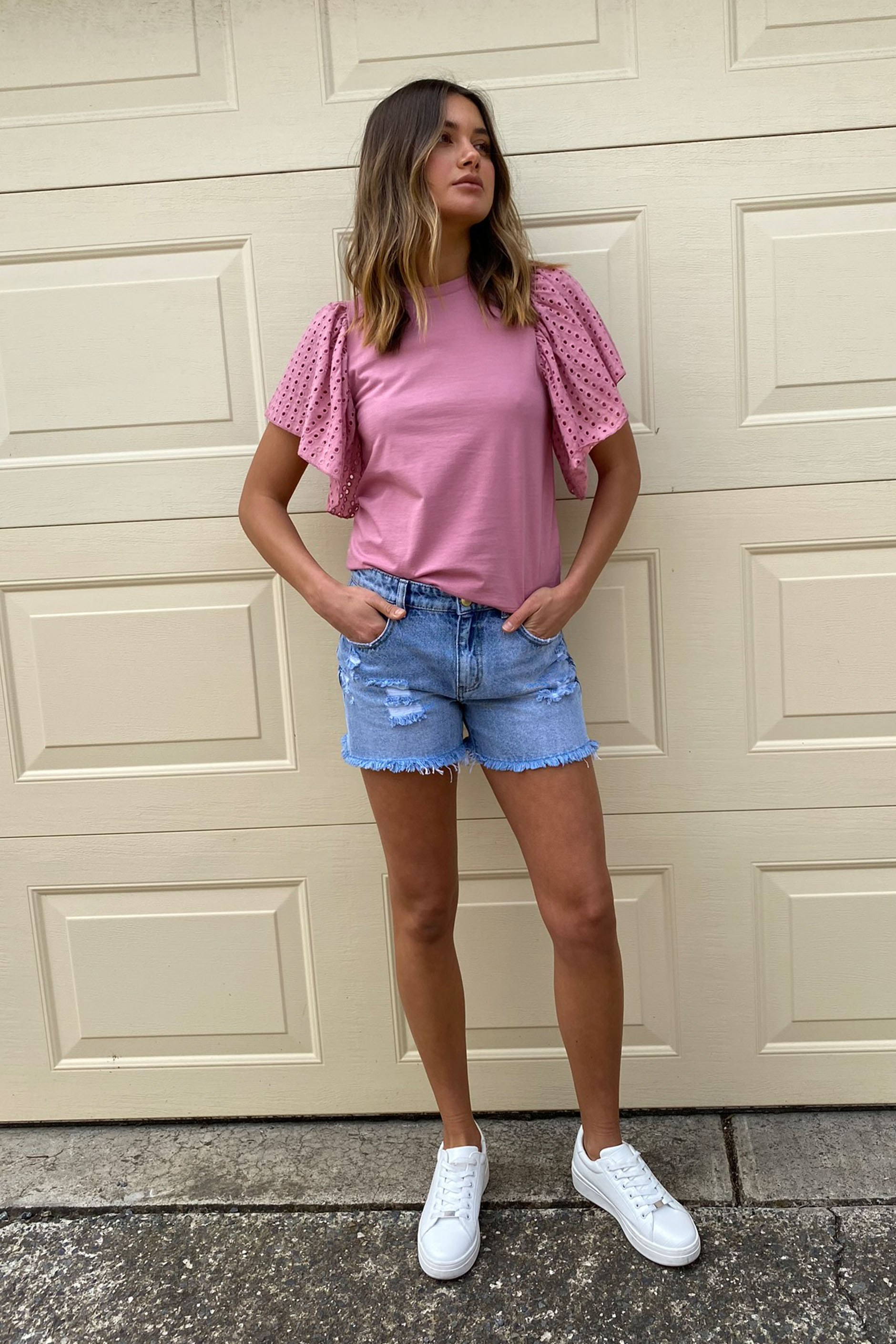 [TEST] Harlow Broderie Tee