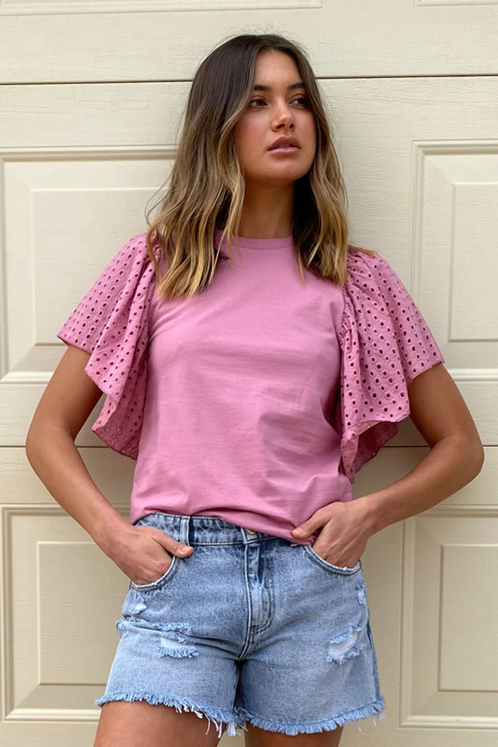 [TEST] Harlow Broderie Tee