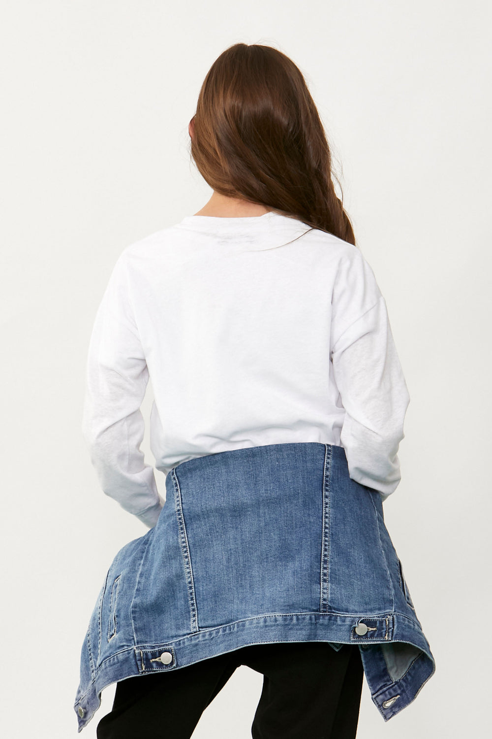 [TEST] Girls Long Sleeve Text Tee