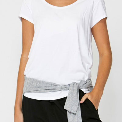 [TEST] Luxe Scoop Petal Hem Tee