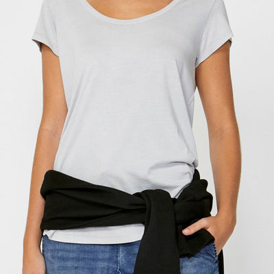 [TEST] Luxe Scoop Petal Hem Tee