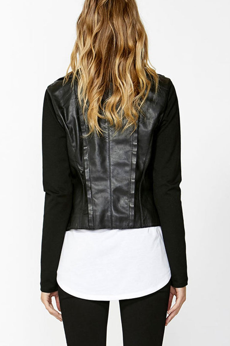 [TEST] Marli Raw Edge Leather Jacket