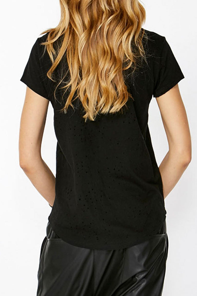 [TEST] Luxe Distressed Hole Tee