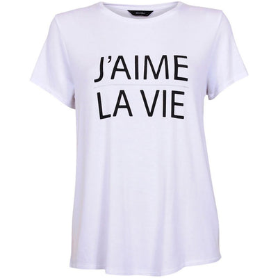 [TEST] Carina Text Print Tee