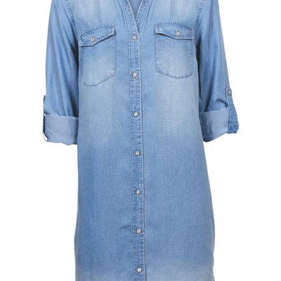 [TEST] Elise Chambray Shirt Dress