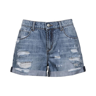 [TEST] Leah Distressed Cuffed Short