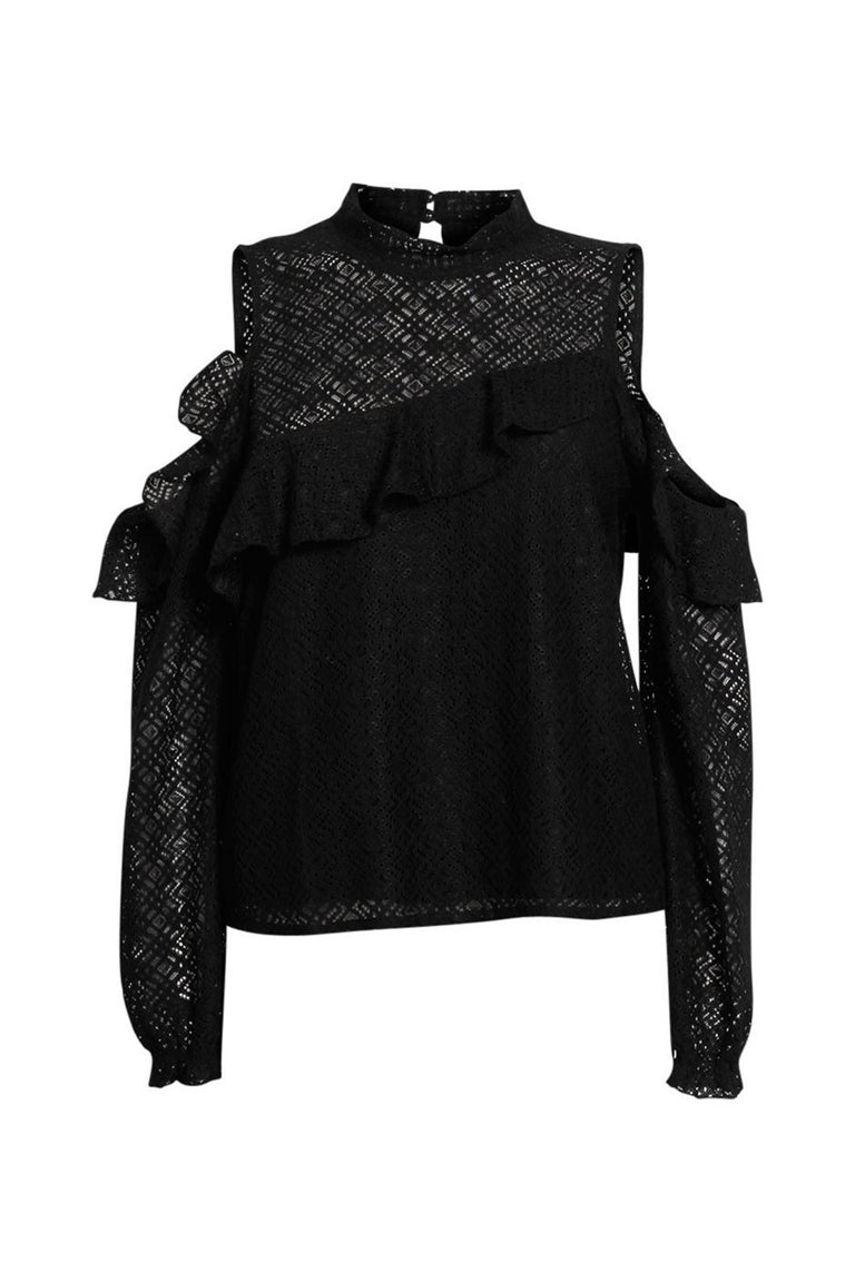 [TEST] Elyse Lace Cold Shoulder Top
