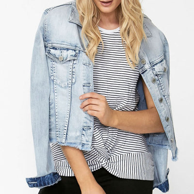 [TEST] Harper Raw Hem Denim Jacket
