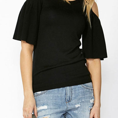[TEST] Amirah Ruffle Shoulder Knit