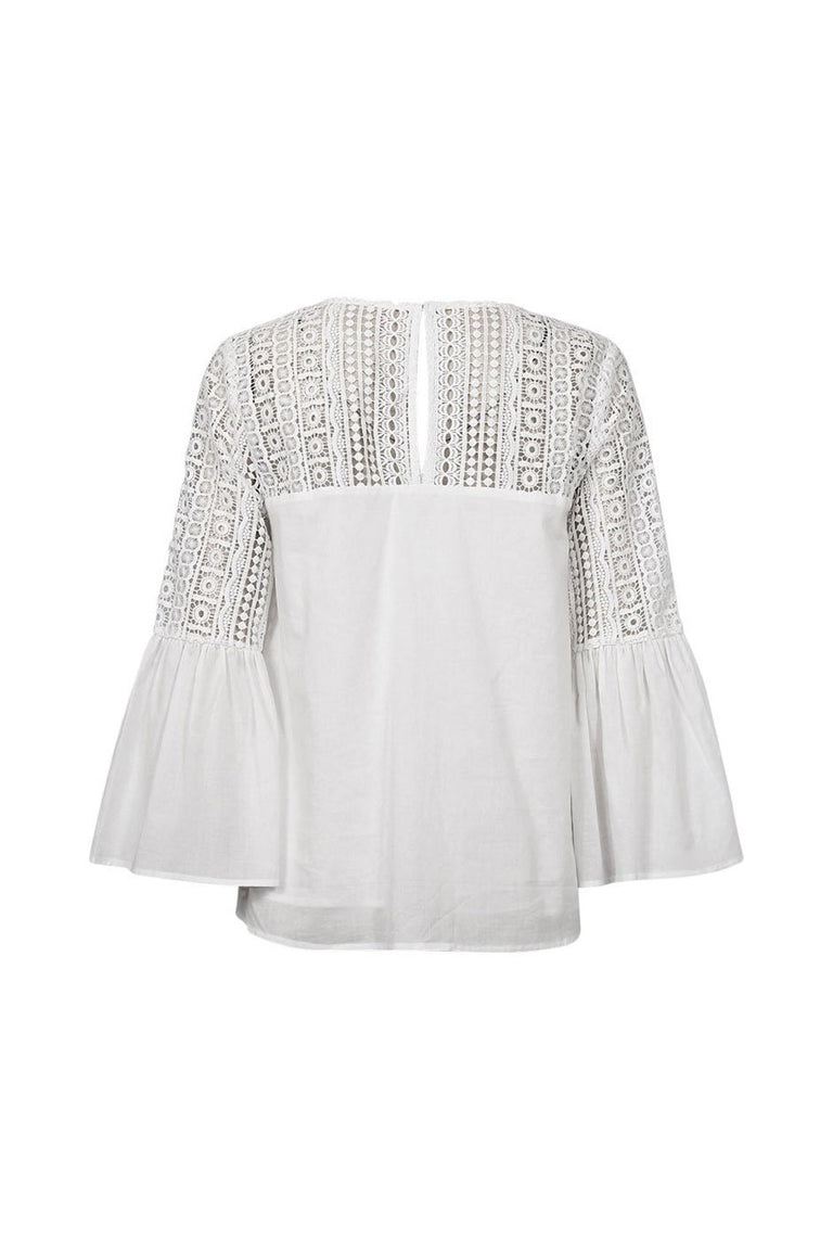 [TEST] Amy Lace Flared Sleeve Top
