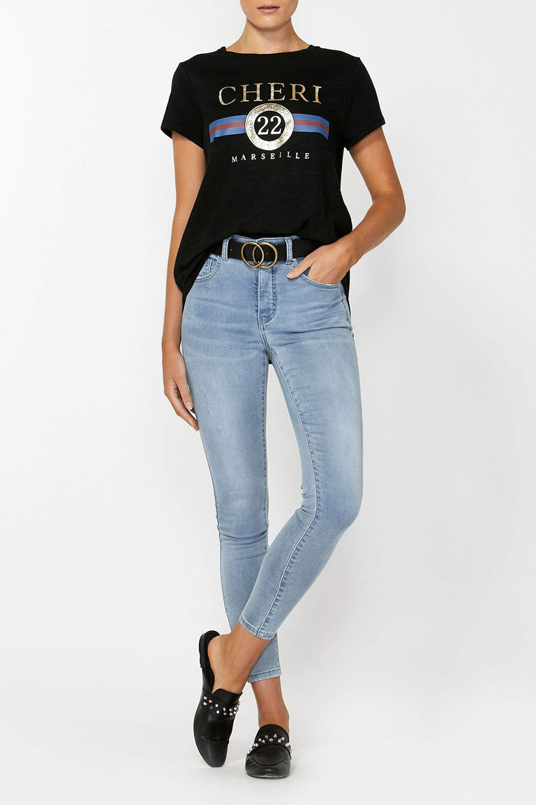 Riley 5 Pocket Skinny Jean - Faded Denim