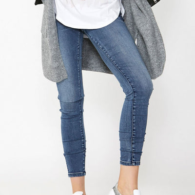 Riley 5 Pocket Skinny Jean - Ocean Blue Wash