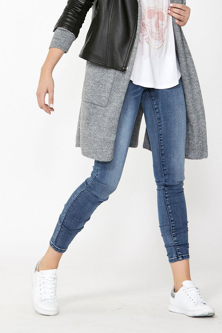 Riley 5 Pocket Skinny Jean - Ocean Blue Wash