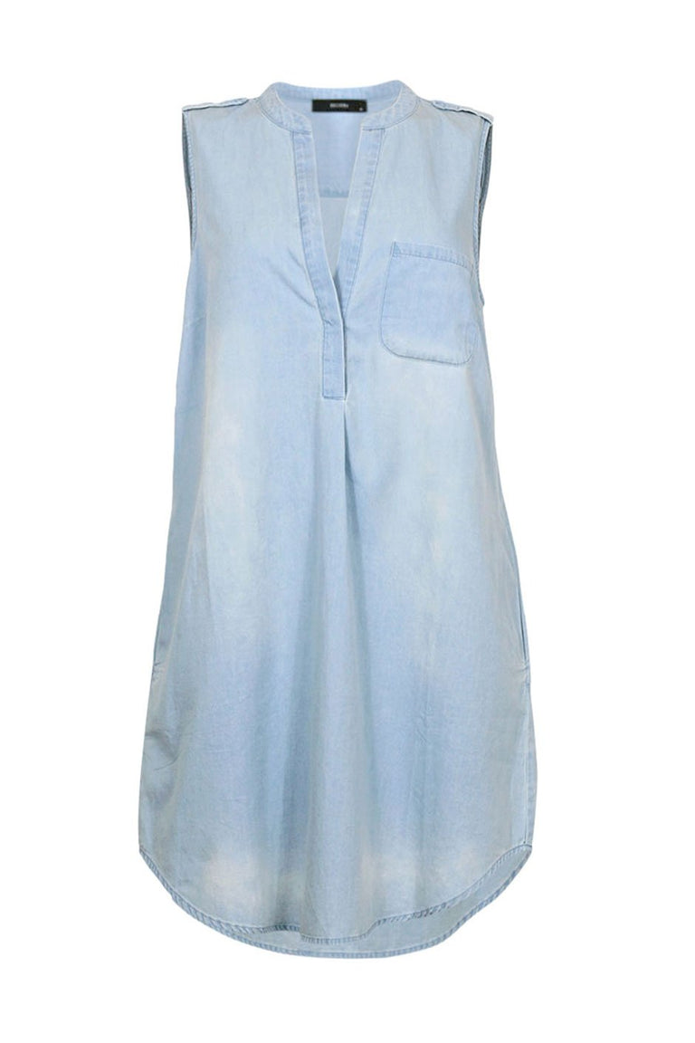 [TEST] Nadia Sleeveless Shirt Dress
