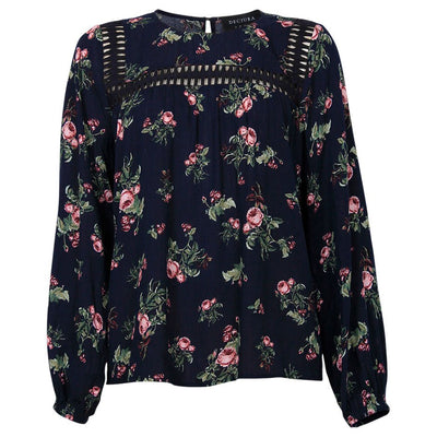 [TEST] Janelle Lace Trim Blouse