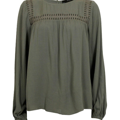 [TEST] Janelle Lace Trim Blouse