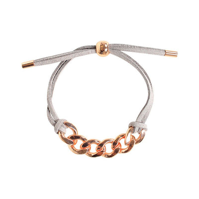 [TEST] Chain Link Suede Bracelet