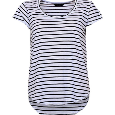 [TEST] Carrie Stripe Scoop Neck Tee