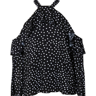 [TEST] Eliana Split Shoulder Spot Top