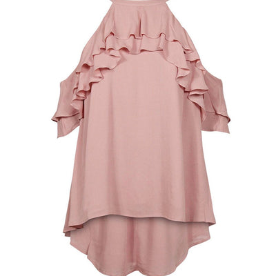 [TEST] Shae Ruffle Cold Shoulder Top