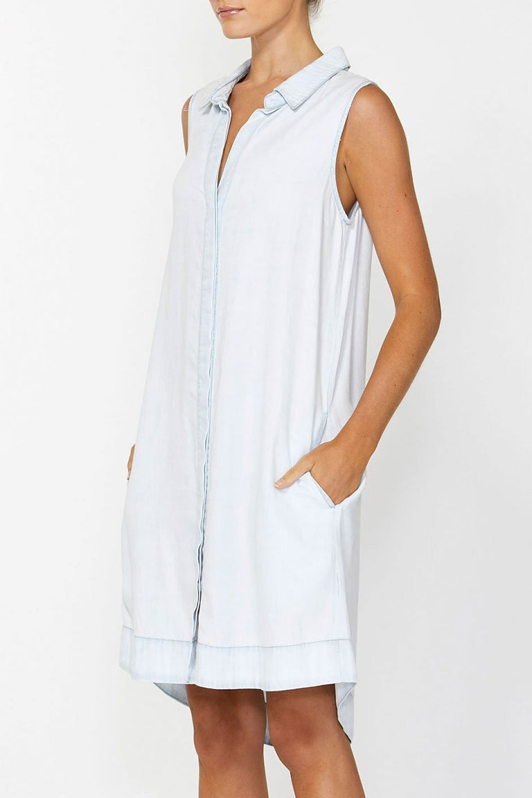 [TEST] Cameron Sleeveless Shirt Dress