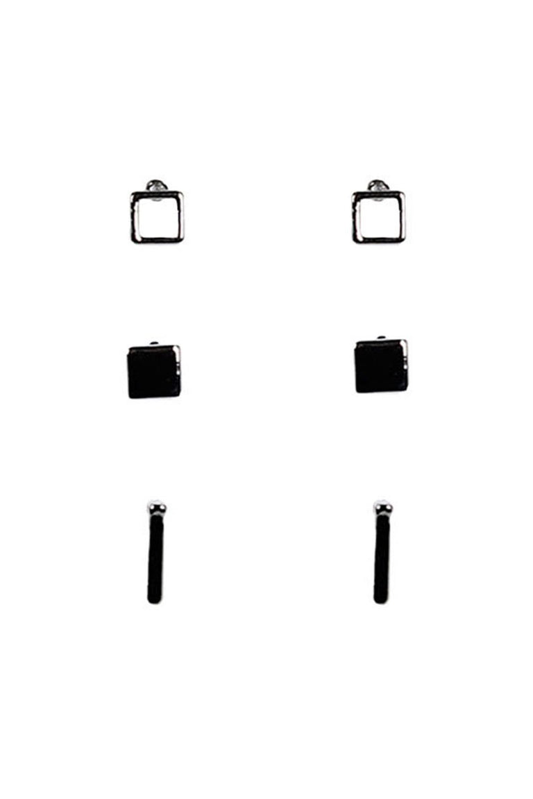 [TEST] Square Bar Earring Set