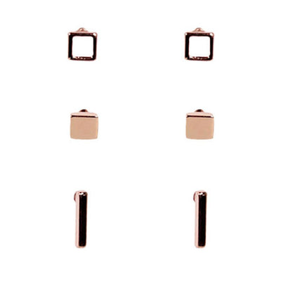 [TEST] Square Bar Earring Set