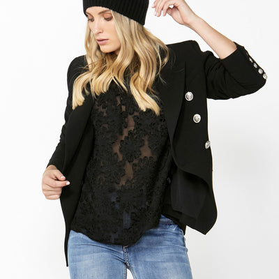 [TEST] Arabella Floral Burnout Blouse