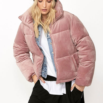 [TEST] Luxe Velour Puffer Jacket