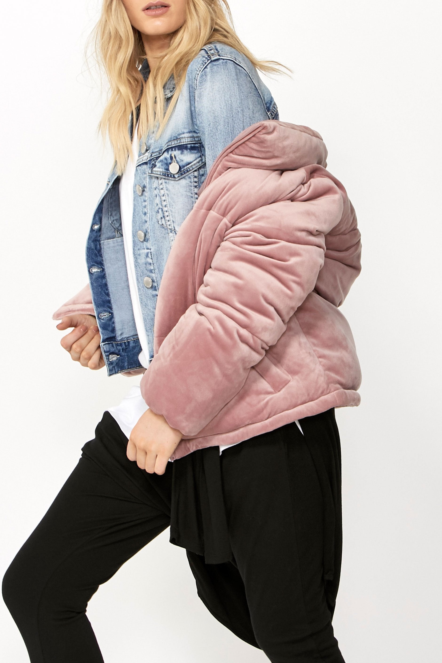 [TEST] Luxe Velour Puffer Jacket