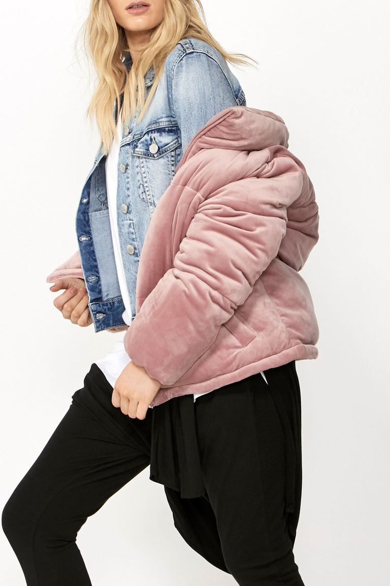 [TEST] Luxe Velour Puffer Jacket