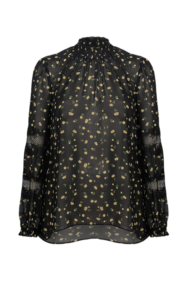 [TEST] Mina Lace High Neck Blouse