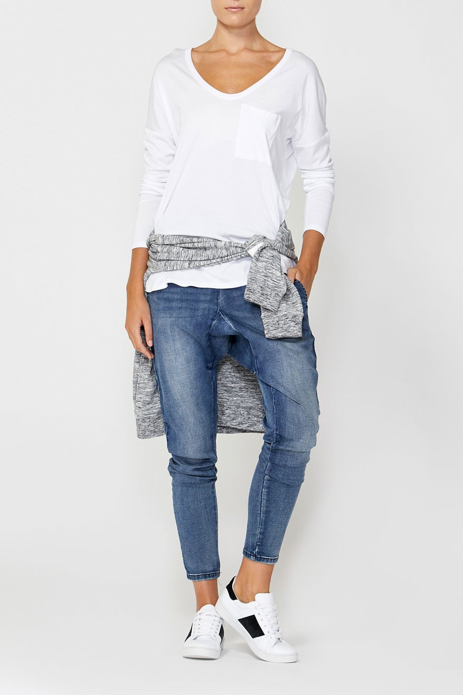 [TEST] Luxe Long Sleeve Boyfriend Tee