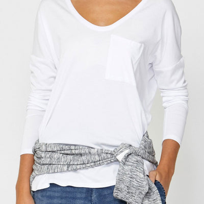 [TEST] Luxe Long Sleeve Boyfriend Tee