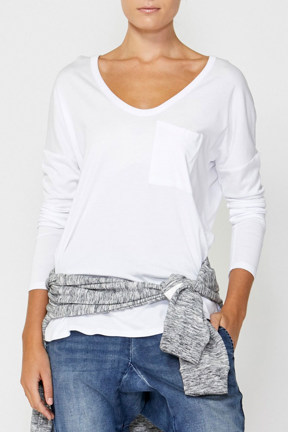 [TEST] Luxe Long Sleeve Boyfriend Tee